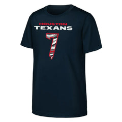 Houston Texans C.J. Stroud Outerstuff Youth Mainliner Drip Player Name & Number T-Shirt