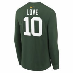 Green Bay Packers Nike Jordan Love Youth Player Name & Number Long Sleeve T-Shirt