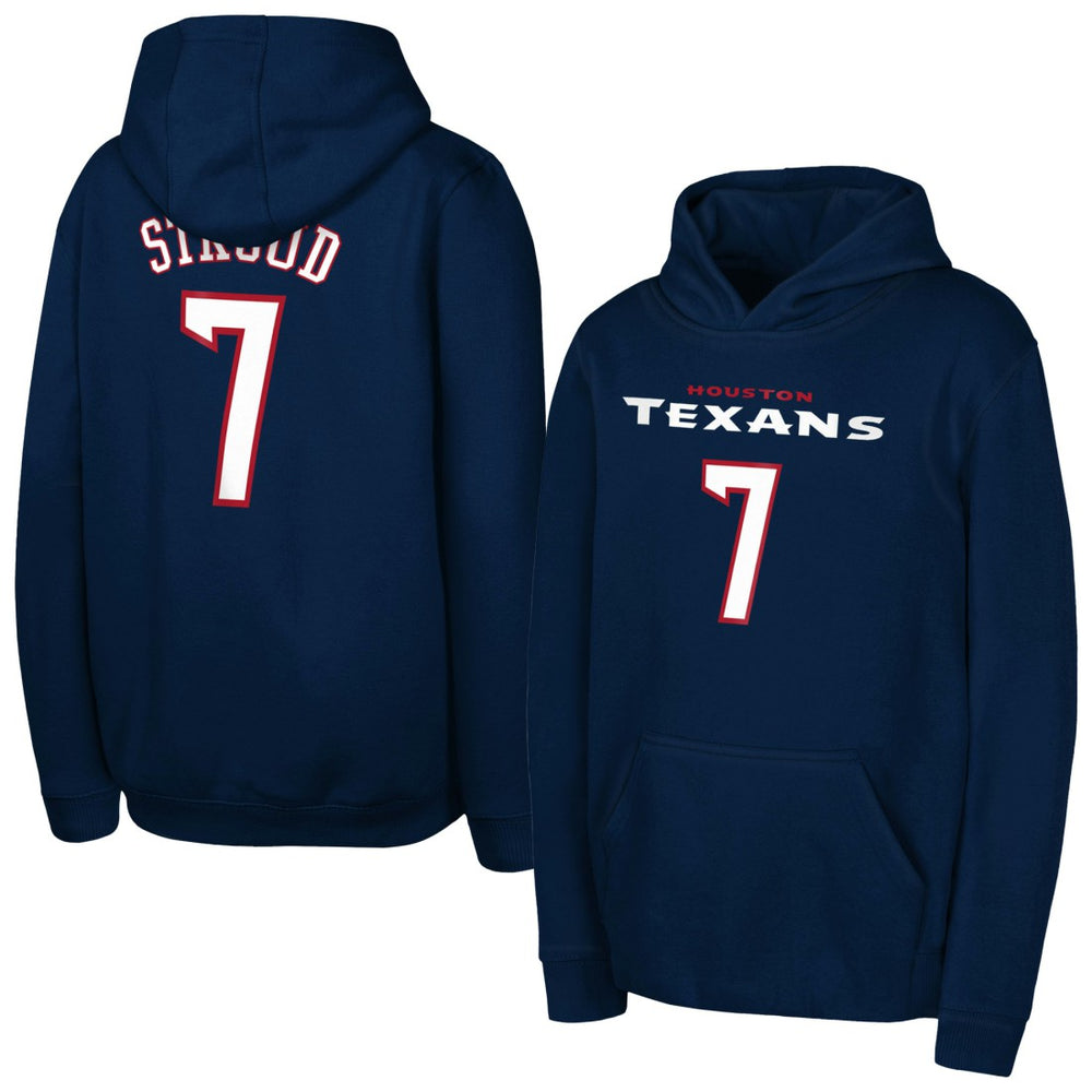 Houston Texans C.J. Stroud Outerstuff Mainliner Player Name & Number Hoodie