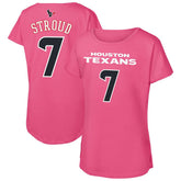 Houston Texans C.J. Stroud Outerstuff Girls Youth Player Name & Number T-Shirt