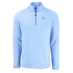 Las Vegas Raiders Cutter & Buck Peshastin Eco Fleece Recycled Raglan Quarter-Zip Top