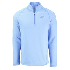 Carolina Panthers Cutter & Buck Peshastin Eco Fleece Recycled Raglan Quarter-Zip Top