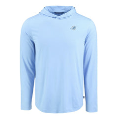 Miami Dolphins Men's Cutter & Buck Coastline Epic Comfort Eco Recycled Men's Hooded Shirt