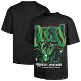 Milwaukee Bucks '47 Past Champs Collection Flashbulb Foundation T-Shirt For Sale