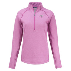 Tampa Bay Buccaneers Cutter & Buck Women's Peshastin Eco Fleece Recycled Half-Zip Top
