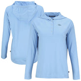 Denver Broncos Cutter & Buck Women's Coastline Epic Comfort Eco Recycled Long Sleeve Hoodie T-Shirt