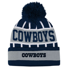 Dallas Cowboys Outerstuff Youth Go Fast Cuffed Knit Hat with Pom