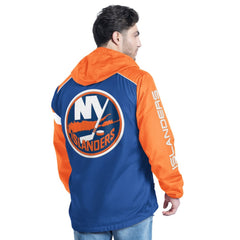 New York Islanders G-III Sports by Carl Banks Lateral Half-Zip Hoodie Jacket Sale