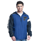 St. Louis Blues G-III Sports by Carl Banks Lateral Half-Zip Hoodie Jacket Sale