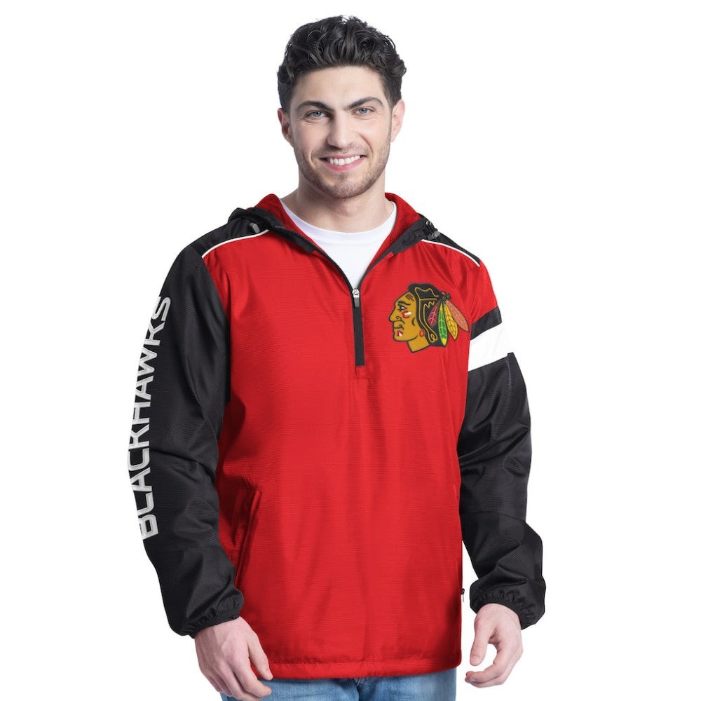Chicago Blackhawks G-III Sports by Carl Banks Lateral Half-Zip Hoodie Jacket Outlet