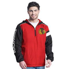 Chicago Blackhawks G-III Sports by Carl Banks Lateral Half-Zip Hoodie Jacket Outlet