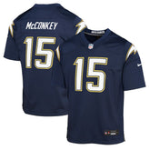 Los Angeles Chargers Nike Ladd McConkey Youth Alternate Super Chargers Game Player Jersey