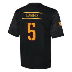 Jayden Daniels Washington Commanders Youth Alternate Game Jersey - Black