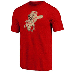 Cincinnati Reds Cooperstown Official Logo Tri-Blend T-Shirt | MLB US