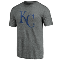 Kansas City Royals Weathered Official Logo Tri-Blend T-Shirt | MLB On Sale