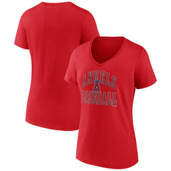 Los Angeles Angels Women's Victory Script V-Neck T-Shirt | MLB Discount