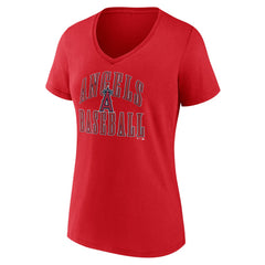 Los Angeles Angels Women's Victory Script V-Neck T-Shirt | MLB Discount