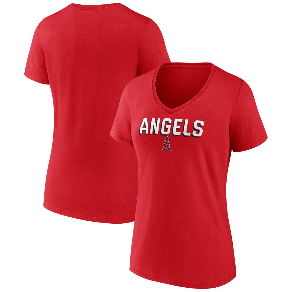 Los Angeles Angels Women's Primary Play V-Neck T-Shirt | MLB On Sale