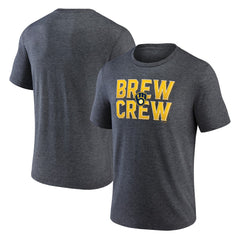 Milwaukee Brewers Brew Crew Fancy Tri-Blend T-Shirt | MLB Near me