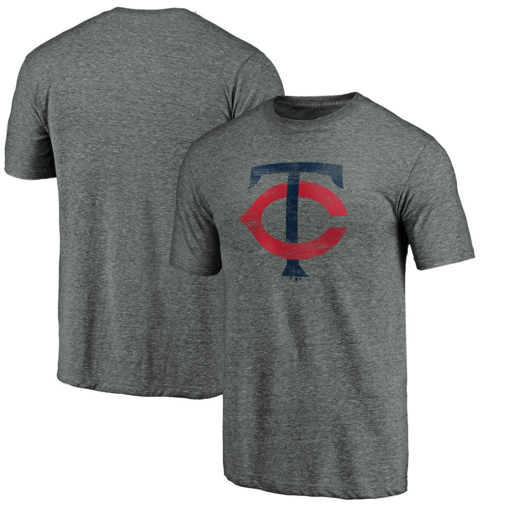 Minnesota Twins Weathered Official Logo Tri-Blend T-Shirt | MLB Sale