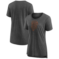 San Francisco Giants Women's Weathered Official Logo Tri-Blend T-Shirt | MLB Outlet