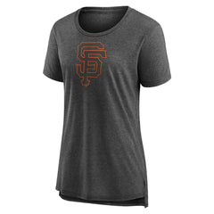 San Francisco Giants Women's Weathered Official Logo Tri-Blend T-Shirt | MLB Outlet