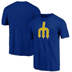 Seattle Mariners Cooperstown Official Logo Tri-Blend T-Shirt | MLB For sale