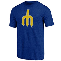 Seattle Mariners Cooperstown Official Logo Tri-Blend T-Shirt | MLB For sale