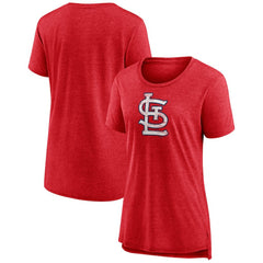 St. Louis Cardinals Women's Weathered Official Logo Tri-Blend T-Shirt | MLB Sale