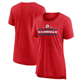 St. Louis Cardinals Women's Power Swing Tri-Blend T-Shirt | MLB New