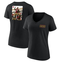 San Francisco 49ers Bryant Young Women's Hall of Fame V-Neck T-Shirt