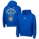 Club America Sport Design Sweden Streetwear Relaxed Pullover Hoodie Royal
