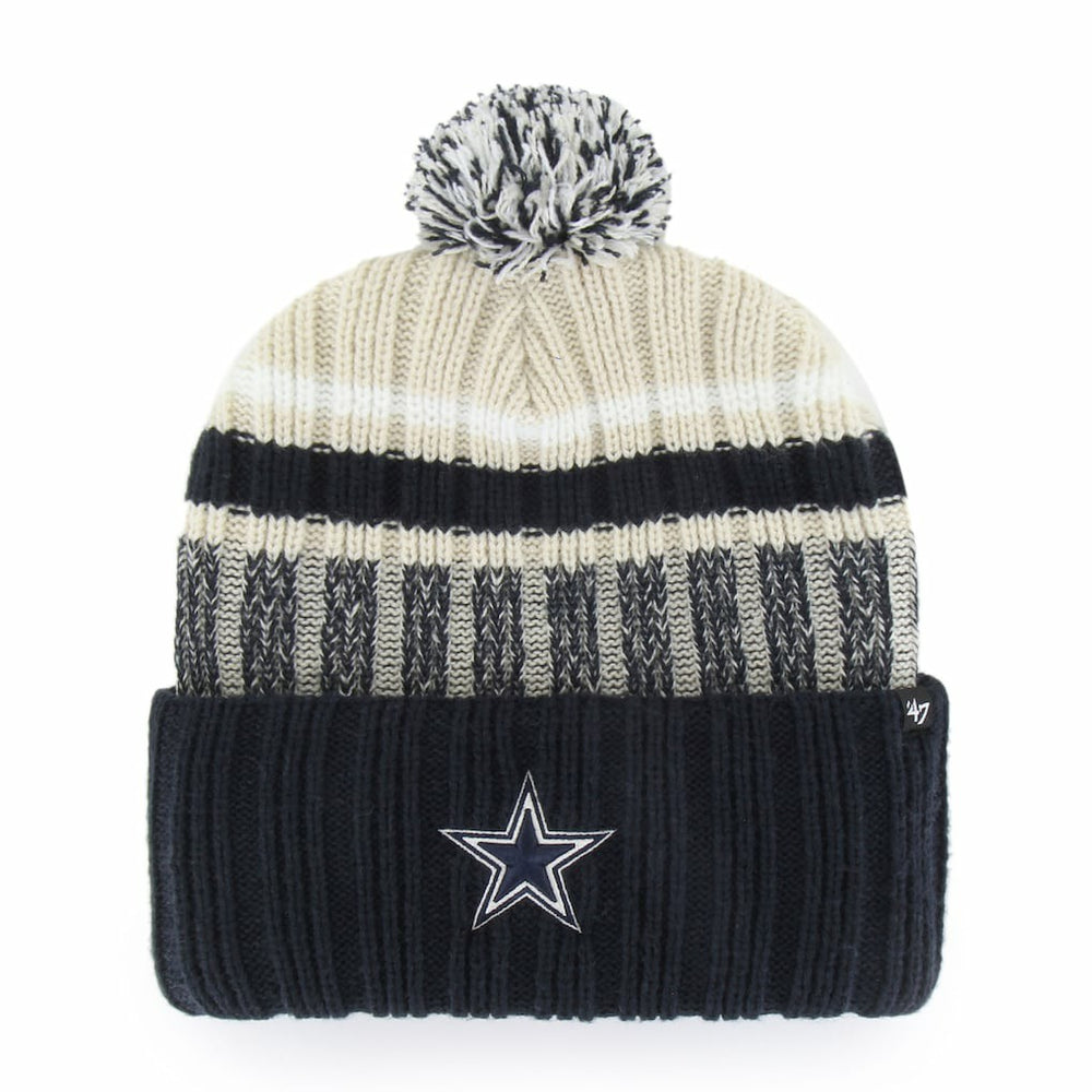 Dallas Cowboys 47 brand '47 Long Range Cuffed Knit Hat with Pom