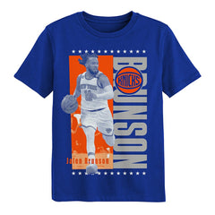Jalen Brunson New York Knicks Outerstuff Youth Answer T-Shirt On Sale