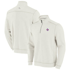 Texas Rangers Tommy Bahama Sport Tobago Bay Tri-Blend Half-Zip Sweatshirt | MLB Near me