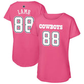 Dallas Cowboys CeeDee Lamb Girls Youth Player Name & Number T-Shirt