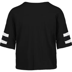 New Orleans Saints 47 brand '47 Women's Premier Scout Cropped V-Neck T-Shirt