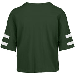 Green Bay Packers 47 brand '47 Women's Premier Scout Cropped V-Neck T-Shirt
