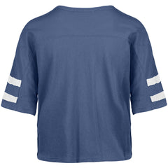Detroit Lions 47 brand '47 Women's Premier Scout Cropped V-Neck T-Shirt