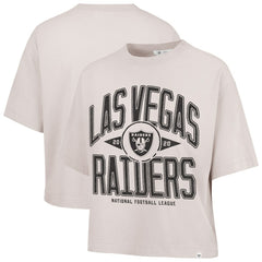 Las Vegas Raiders 47 brand '47 Women's Cropped Windthrow Ravine T-Shirt