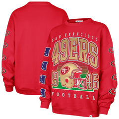 San Francisco 49ers 47 brand '47 Women's Go Big Oversized Pullover Sweatshirt