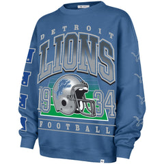 Detroit Lions 47 brand '47 Women's Go Big Oversized Pullover Sweatshirt