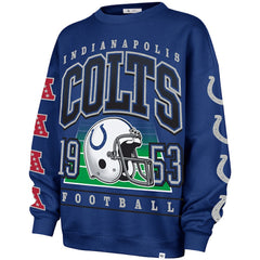 Indianapolis Colts 47 brand '47 Women's Go Big Oversized Pullover Sweatshirt