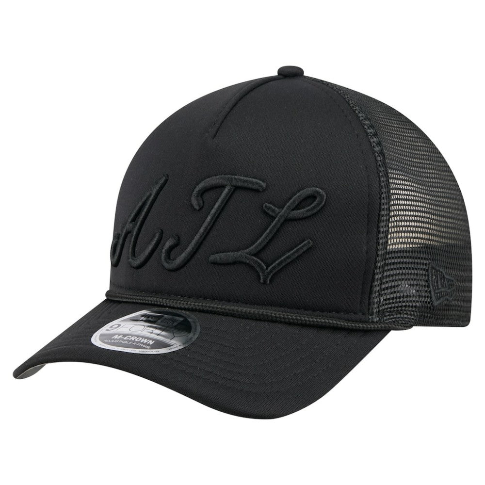 Atlanta Braves New Era City Initial 9FORTY A-Frame M-Crown Adjustable Trucker Hat | MLB Discount