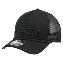 Athletics New Era City Initial 9FORTY A-Frame M-Crown Adjustable Trucker Hat | MLB On Sale