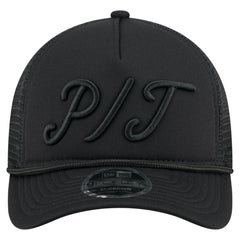 Pittsburgh Pirates New Era City Initial 9FORTY A-Frame M-Crown Adjustable Trucker Hat | MLB On Sale
