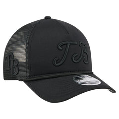 Tampa Bay Rays New Era City Initial 9FORTY A-Frame M-Crown Adjustable Trucker Hat | MLB On Sale