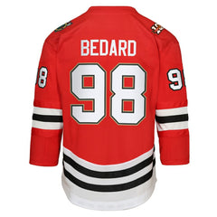 Connor Bedard Chicago Blackhawks Youth Home Centennial Premier Jersey Discount