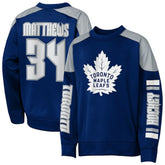 Auston Matthews Toronto Maple Leafs Outerstuff Youth Best Defense Name & Number Crewneck Sweatshirt Online