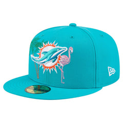 Miami Dolphins New Era State Stitch 59FIFTY Fitted Hat